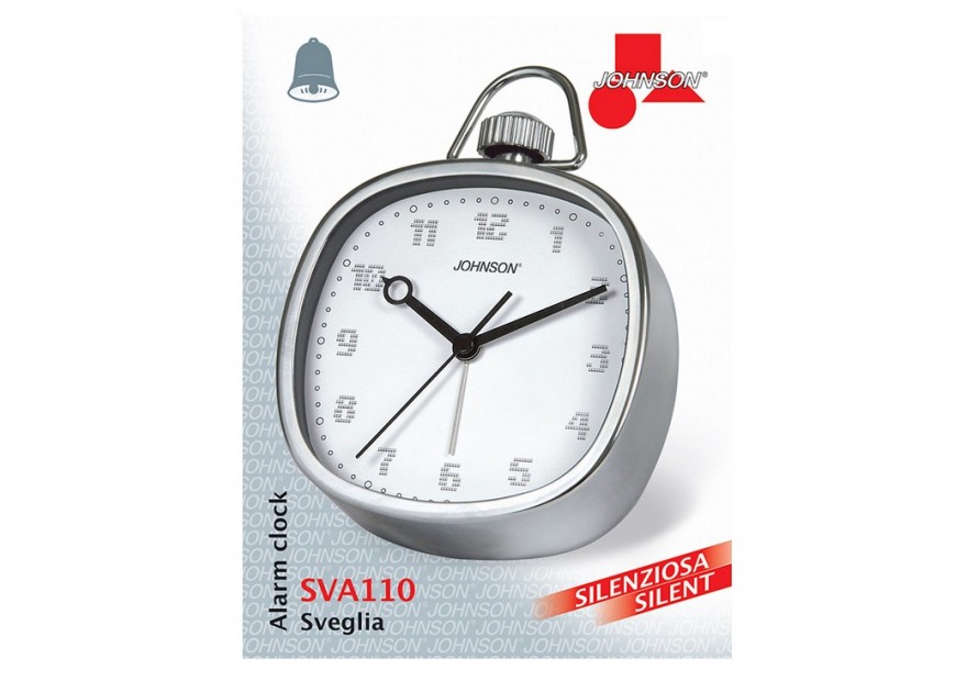 JOHNSON SVEGLIA DA TAVOLO ALLARME CLOCK OROLOGIO SILENZIOSA SVA110